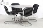 Willy Rizzo Cidue Stoelen Tafel Vintage Design Jaren 70, Ophalen, Gebruikt, Cidue, Minder dan 4 stoelen