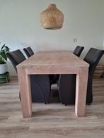 Eettafel + 4 stoelen, Huis en Inrichting, Tafels | Eettafels, 50 tot 100 cm, 150 tot 200 cm, Modern, Teakhout
