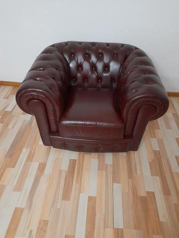 Lederen Chesterfield fauteuil beschikbaar voor biedingen