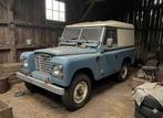 Land rover series 3 1980 benzine 4x4, Auto's, 2286 cc, Stof, Blauw, Handgeschakeld