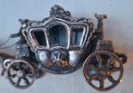 Zilveren Miniatuur Koets met Paarden, Ophalen, Zilver