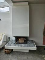 Grote witte openhaard - zelf demonteren!, Ophalen, Gebruikt, Vrijstaande haard, Houthaard