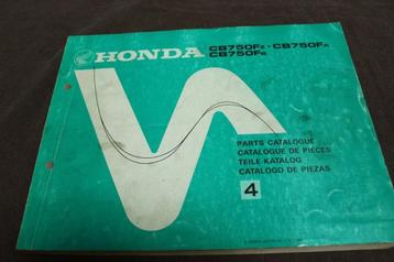 Honda CB750 Fz Fa Fb 1980 DOHC motorcycle parts catalogue beschikbaar voor biedingen