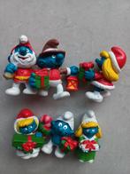 Kerstsmurfen, 6 stuks, smurfen kerst, Ophalen of Verzenden, Zo goed als nieuw, Verschillende Smurfen
