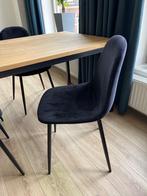 Zwarte eettafelstoelen 4 stuks, Ophalen, Zwart, Zo goed als nieuw, Vier