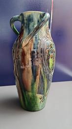 Vaas met drie krullen, Vlaams aardewerk, h. 37,5 cm, Antiek en Kunst, Ophalen of Verzenden