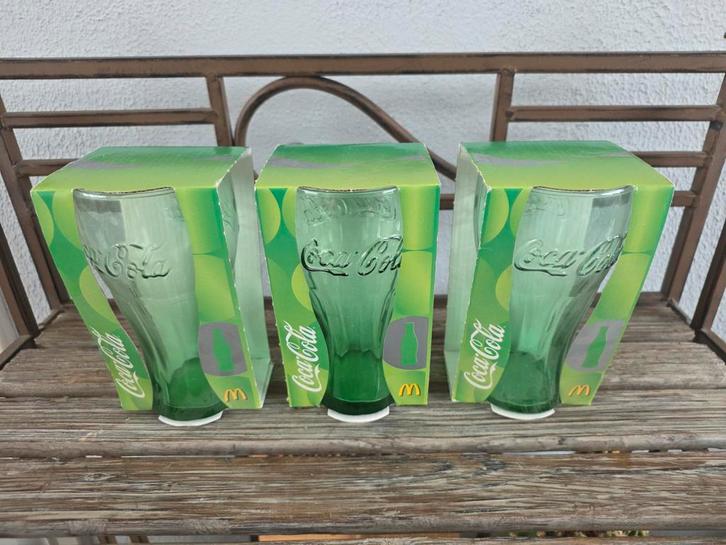 Coca-Cola glazen McDonald's 2007 groen Nieuw, Verzamelen, Glas en Borrelglaasjes, Nieuw, Ophalen