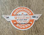 Sticker motocross Willem 2 Riders 500cc Valkenswaard 1975, Ophalen of Verzenden, Zo goed als nieuw, Overige typen