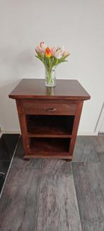Open kast met lade bruin robuust hout, Ophalen, Zo goed als nieuw, 25 tot 50 cm, 50 tot 100 cm