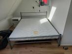 Bed 2 personen met matras, Huis en Inrichting, Slaapkamer | Bedden, Ophalen, Gebruikt, Tweepersoons, 200 cm