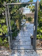 MT Looppoort 180 hoog en 100 breed met palen, Ophalen, 100 tot 150 cm, Zo goed als nieuw, Draaipoort