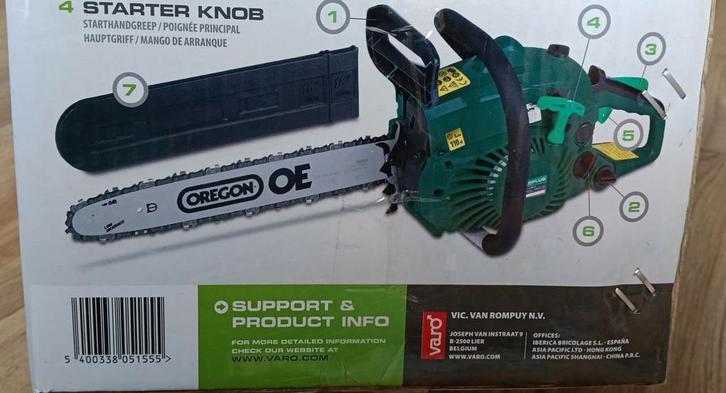 Nieuwe Powerplus POW64115 Benzine Kettingzaag (In Doos), Tuin en Terras, Hand-tuingereedschap, Nieuw, Ophalen of Verzenden