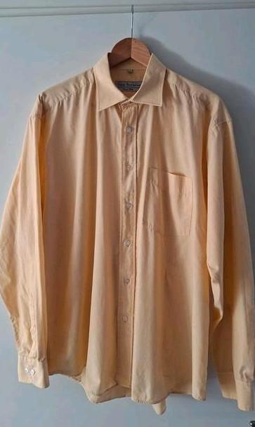 Geel overhemd, merk Lucca Facciano, maat 42, Kleding | Heren, Overhemden, Zo goed als nieuw, Geel, Ophalen of Verzenden