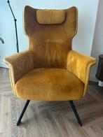 Okergele/mosterdgele fauteuil prominent, Huis en Inrichting, Fauteuils, Ophalen, Zo goed als nieuw, Stof, 50 tot 75 cm