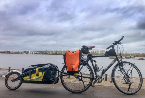 Topeak Journey trailer, Fietsen en Brommers, Fietsaccessoires | Bagagedragers, Gebruikt, Ophalen