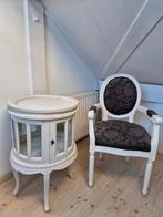 Barok vitrine kast / tafel en stoel set, Huis en Inrichting, Ophalen, Hout, Gebruikt, Barok