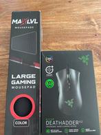 Razer Deathadder V2 + MaxLvl Gaming Muismat - Nieuw, Rechtshandig, Muis, Ergonomisch, Nieuw