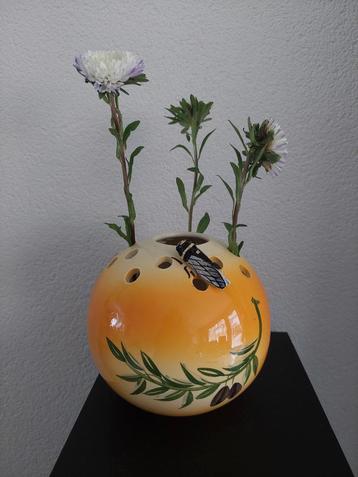 Louis Sicard vintage grote vaas boule Provence gesigneerd  beschikbaar voor biedingen