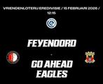 Feyenoord Go Ahead Egleas 2 topplekken aan het veld vak 124, Drie personen of meer