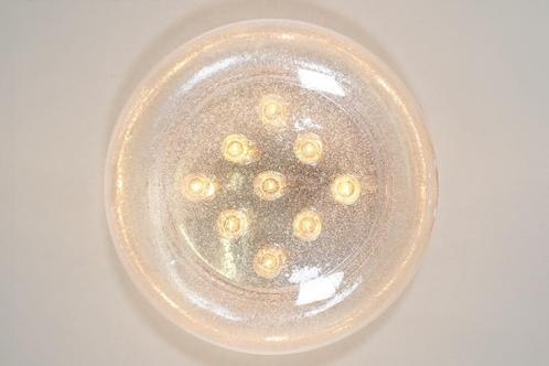 Wand- of plafondlamp Hillebrand Duitsland, Huis en Inrichting, Lampen | Plafondlampen, Gebruikt, Glas, Metaal, Ophalen