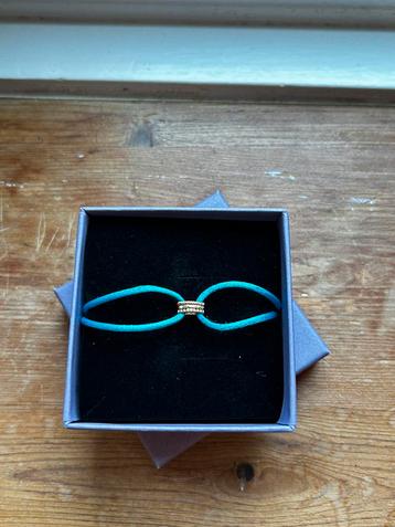 Blush satijnkoord armbandje 14k goud beschikbaar voor biedingen