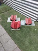 schoenborstel voetenveger 3 kanten bouw, Ophalen of Verzenden, Gebruikt