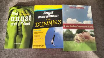 Boeken over angst (overwinnen) 3 prachtige / leerzame boeken beschikbaar voor biedingen