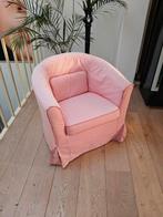 Mooie retro vintage fauteuils wit / rood, Ophalen, 75 tot 100 cm, 50 tot 75 cm