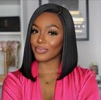 14 inch bob pruik / wig 100% menselijke haar, Ophalen of Verzenden, Nieuw, Pruik of Haarverlenging