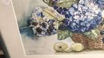 Hoogwaardige kunstdruk in lijst hortensia’s, Antiek en Kunst, Kunst | Litho's en Zeefdrukken, Ophalen
