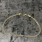 14 karaat gouden armband valkenoog schakel, Ophalen of Verzenden