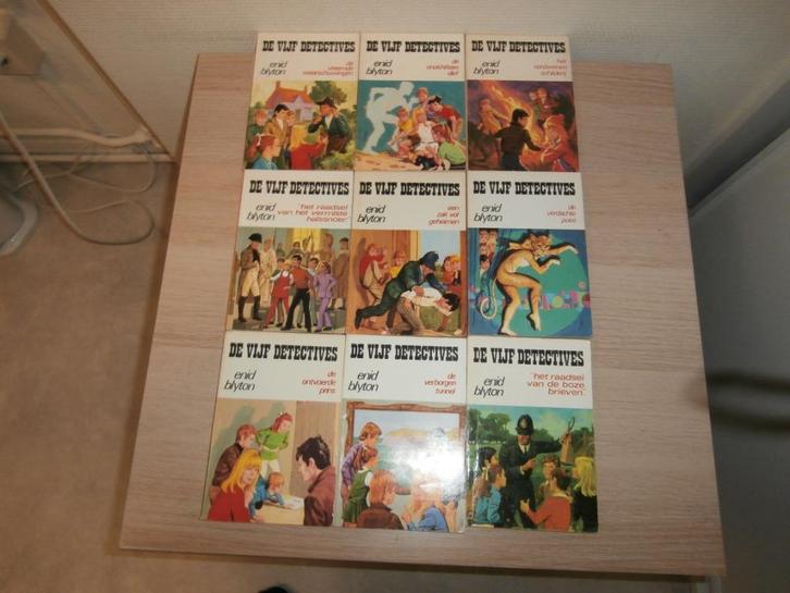 De Vijf detectives., Boeken, Kinderboeken | Jeugd | 13 jaar en ouder, Gelezen, Ophalen of Verzenden