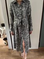 jurk met slangenprint, Kleding | Dames, Zwart, Zo goed als nieuw, Maat 34 (XS) of kleiner, Onder de knie