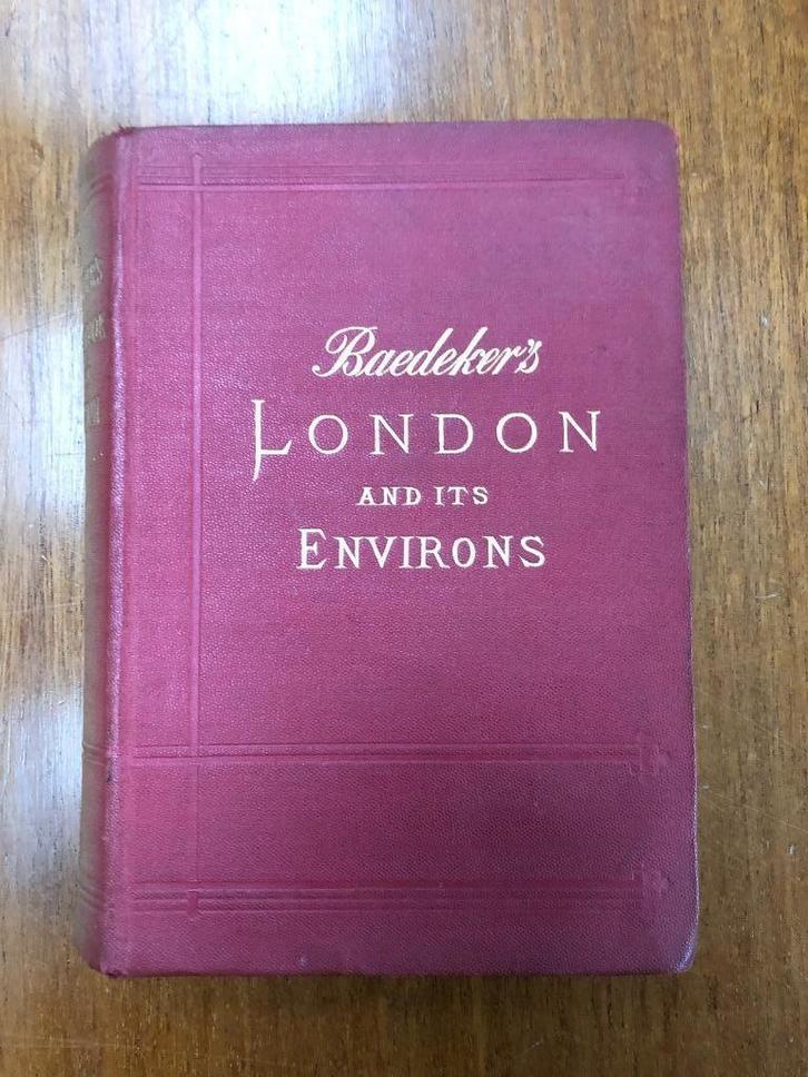 Baedeker London and its environments, 1902, Boeken, Reisgidsen, Gelezen, Reisgids of -boek, Europa, Overige merken, Ophalen of Verzenden