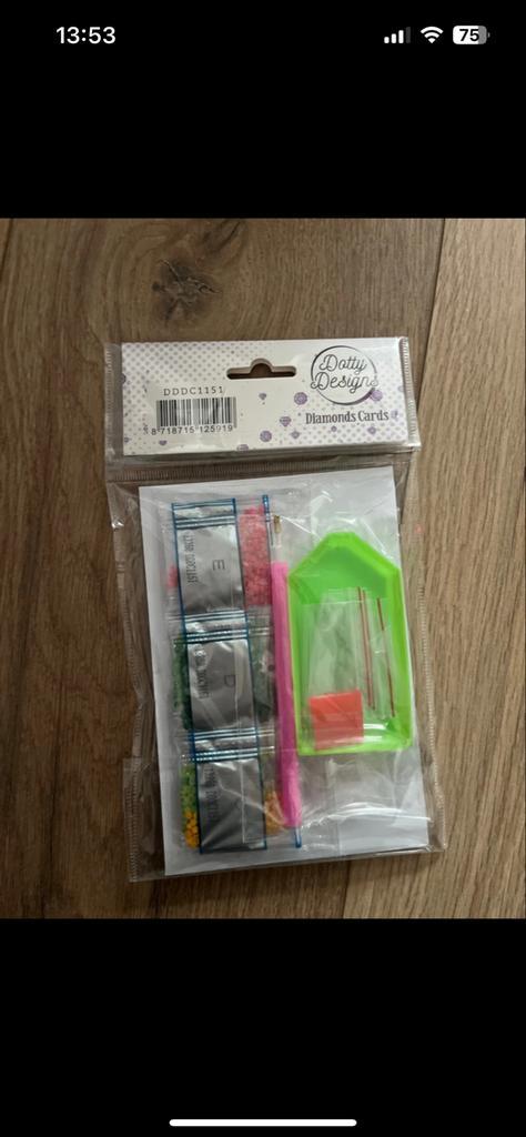 Dotty Design Diamond Painting Kaart - Nieuw!, Hobby en Vrije tijd, Knutselen, Nieuw, Knutselwerk, Ophalen of Verzenden