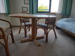 tafel met 4 stoelen, Huis en Inrichting, Tafels | Eettafels, Ophalen, Gebruikt, 100 tot 150 cm, Rond