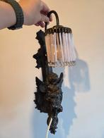 2x Vintage Wandlamp met Engel, Ophalen of Verzenden, Gebruikt, Glas, Vintage