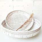 Rotan schalen, set van 2, 50% korting! Nieuw!, Overige materialen, Schaal, Rond, Nieuw