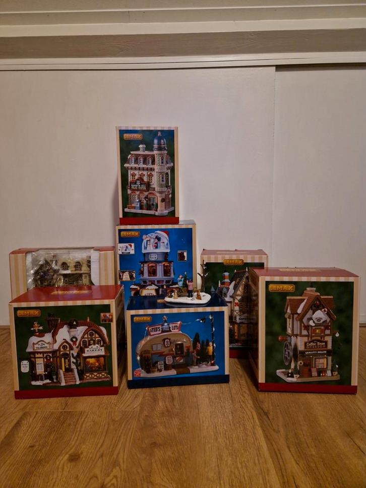 Lemax huisjes 8 stuks, Diversen, Kerst, Ophalen