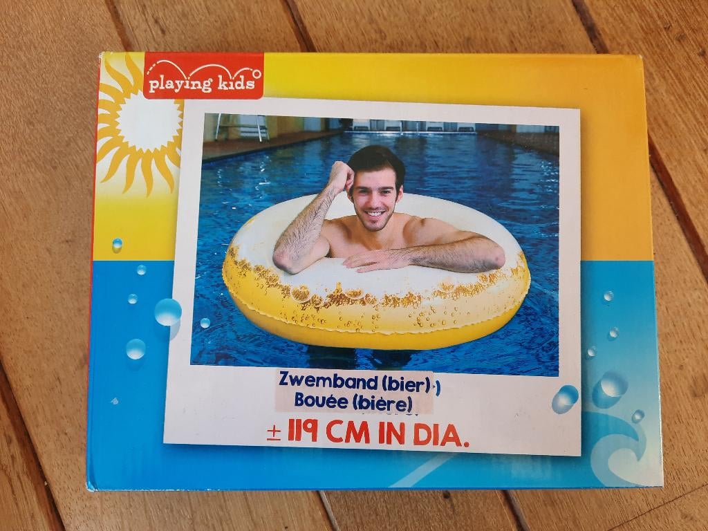 Playing Kids Opblaasbaar Biertje Zwemband - nieuw -, Verzamelen, Ophalen of Verzenden, Overige merken