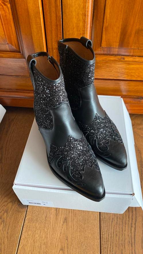 Dwars Lucca glitter - Westernboots black black m 39 /38 nieu, Kleding | Dames, Schoenen, Nieuw, Lage of Enkellaarzen, Zwart, Ophalen of Verzenden