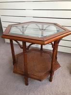 Vintage bijzettafel, Minder dan 55 cm, Gebruikt, Overige vormen, Hout