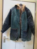 VINTAGE suede jas 46 met capuchon, Ophalen of Verzenden, Zo goed als nieuw, Maat 46/48 (XL) of groter, Groen