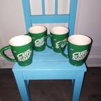 Cup a Soup beker groen Unox 4 stuks, Huis en Inrichting, Keuken | Servies, Ophalen, Glas of Glazen, Gebruikt, Overige stijlen