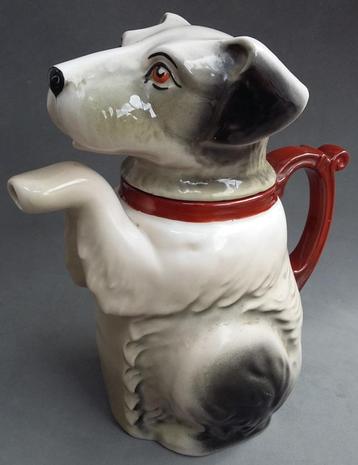 Om 1930 MOSA Theepot Theekan Model Hond Koffiepot Koffiekan beschikbaar voor biedingen