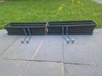 2x Elho muur-bloembakken incl ophangsysteem, Ophalen, Tuin, Kunststof, Minder dan 30 cm