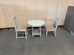 SET - Salontafel met 2 stoelen 73xH73 cm, 1 set, 50 tot 100 cm, Gebruikt, Rechthoekig, 50 tot 75 cm