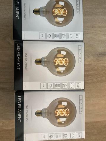 3x Lucide LED Filament Lampen - Nieuw beschikbaar voor biedingen