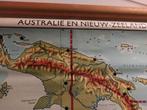 Vintage schoolkaarten Australië en Nieuw Zeeland, Antiek en Kunst, Antiek | Schoolplaten, Ophalen, Aardrijkskunde