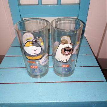 Secret Life Of Pets glazen Mel En Norbert  beschikbaar voor biedingen